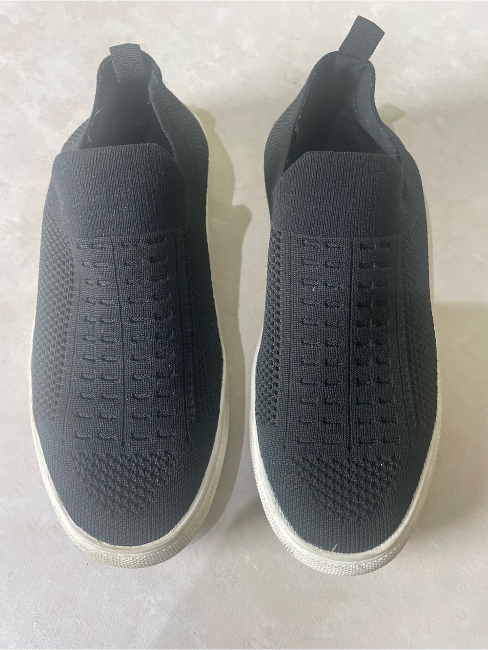 Steve Madden Womens Size 8 Daray Knit Slip On Sneaker Black